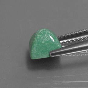 Turquesa verde natural 2,05ct, quadrado, opaco