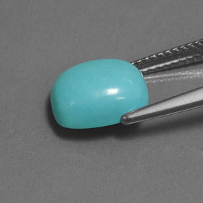 Turquesa Azul Natural 2.62ct, Almofada cortada, Opaco