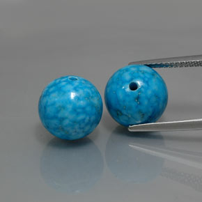 Pedras preciosas de turquesa azul natural de  ct, esfera / bola, opaco