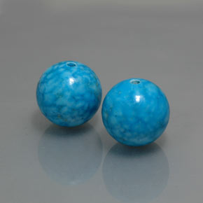 Pedras preciosas de turquesa azul natural de  ct, esfera / bola, opaco