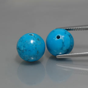 Pedras preciosas de turquesa azul natural de  ct, esfera / bola, opaco