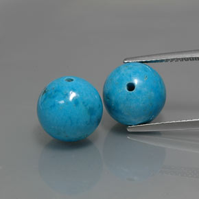Pedras preciosas de turquesa azul natural de  ct, esfera / bola, opaco