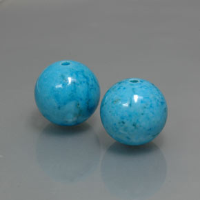 Pedras preciosas de turquesa azul natural de  ct, esfera / bola, opaco
