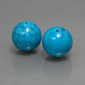 Pedras preciosas de turquesa azul natural de  ct, esfera / bola, opaco