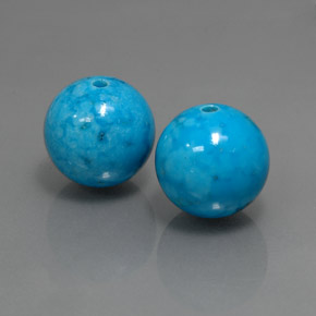 Pedras preciosas de turquesa azul natural de  ct, esfera / bola, opaco