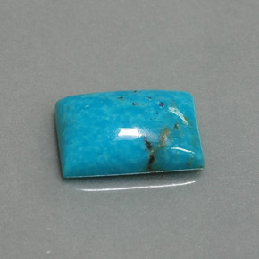 Turquesa azul natural 3,25ct, baguete, opaco