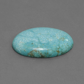 Turquesa verde natural 24,01ct, corte oval, opaco