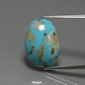 Turquesa azul natural 7,98ct, forma extravagante, opaco