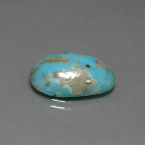 Turquesa azul natural 7,98ct, forma extravagante, opaco