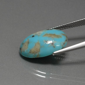 Turquesa azul natural 7,98ct, forma extravagante, opaco