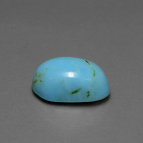Turquesa azul natural 3,08ct, forma extravagante, opaco