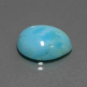 Turquesa azul natural 6,21ct, forma extravagante, opaco