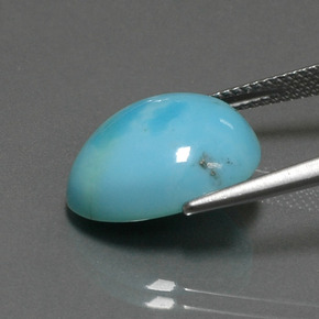 Turquesa azul natural 6,21ct, forma extravagante, opaco