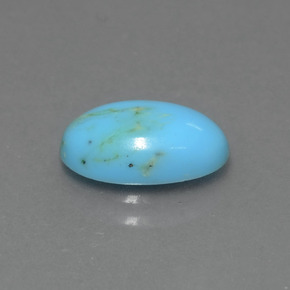Turquesa Azul Natural 1.62ct, Corte Oval, Opaco