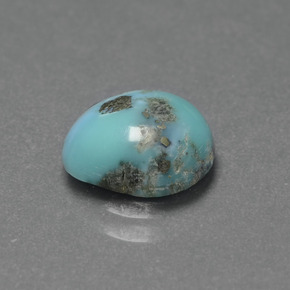 Turquesa azul natural 1,83ct, forma extravagante, opaco