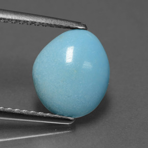 Turquesa azul natural 0,91ct, forma extravagante, opaco