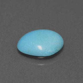 Turquesa azul natural 0,91ct, forma extravagante, opaco