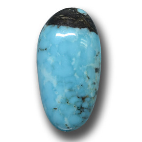 Turquesa azul natural 10,37ct, forma extravagante, opaco