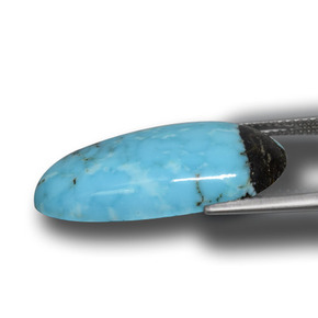 Turquesa azul natural 10,37ct, forma extravagante, opaco