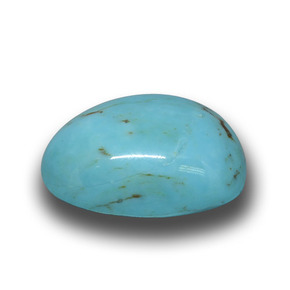 Turquesa azul natural 7,21ct, forma extravagante, opaco