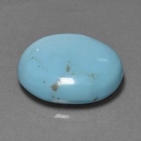 Turquesa Azul Natural 6.44ct, Corte Redondo, Opaco