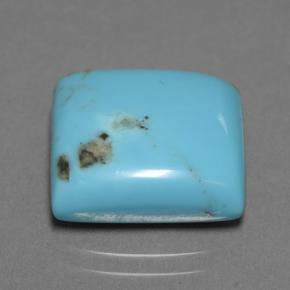Turquesa azul natural 9,94ct, quadrado, opaco