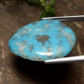 Turquesa azul natural 9,24ct, forma extravagante, opaco