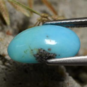 Turquesa azul natural 1,34ct, forma extravagante, opaco