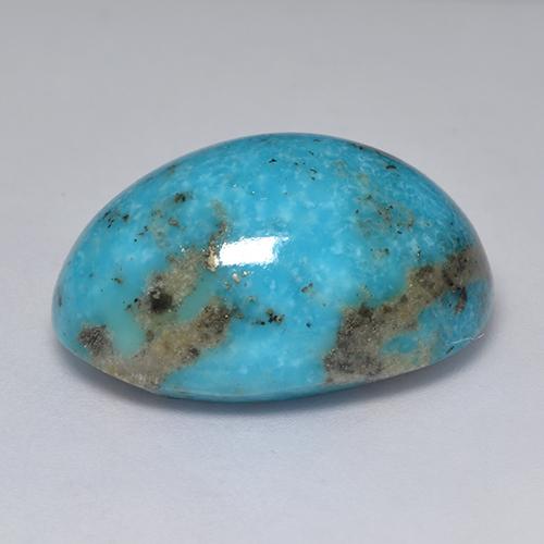 Turquesa turquesa natural 31,22ct, corte oval, opaco