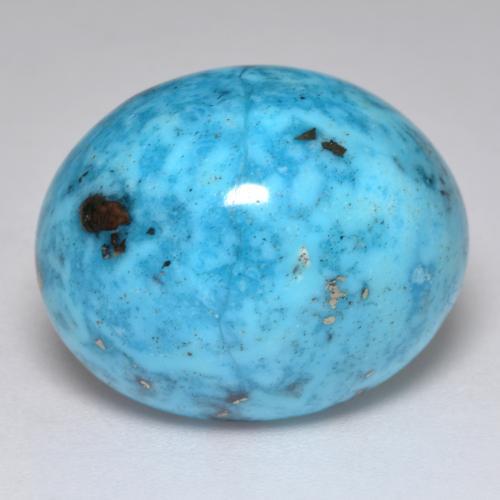 Turquesa turquesa natural 27,18ct, corte oval, opaco