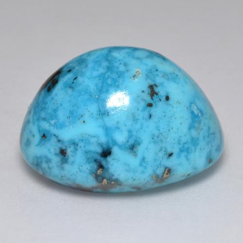 Turquesa turquesa natural 27,18ct, corte oval, opaco