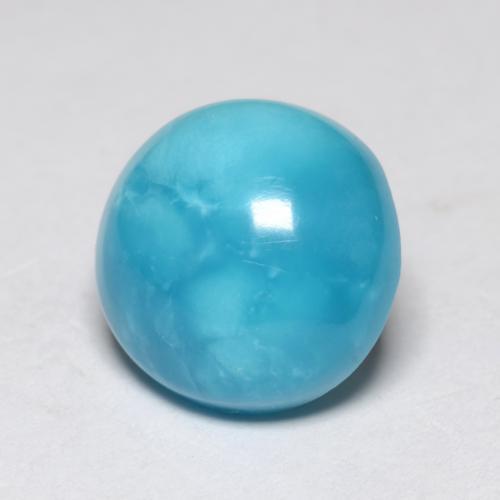 Turquesa turquesa natural 2,32ct, corte redondo, opaco