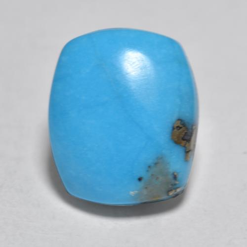 Turquesa turquesa natural 3,56ct, almofada cortada, opaco