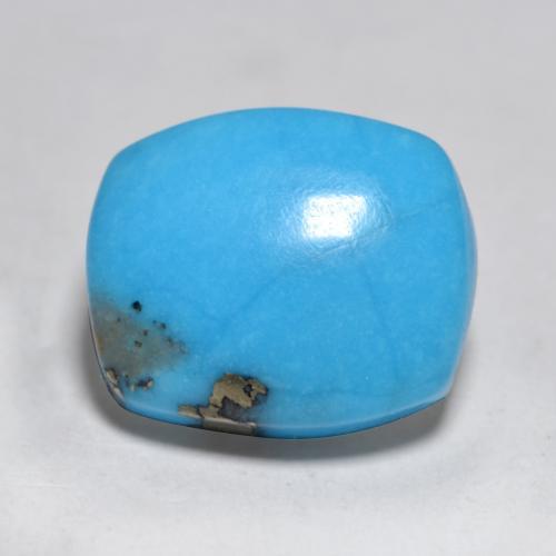 Turquesa turquesa natural 3,56ct, almofada cortada, opaco