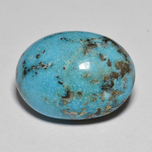 Turquesa turquesa natural 21,02ct, corte oval, opaco