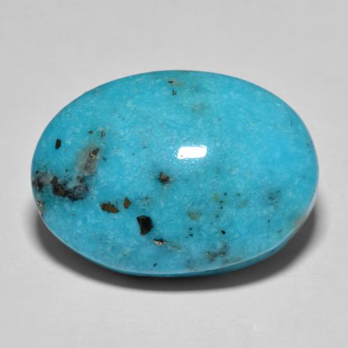 Turquesa turquesa natural 19,79ct, corte oval, opaco