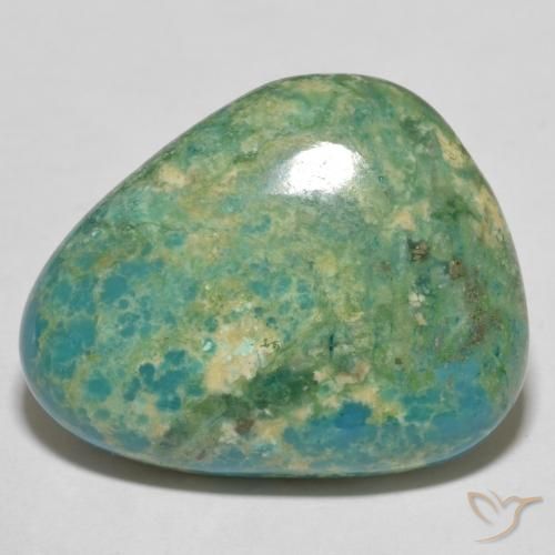 Turquesa Verde azul claro médio Natural 14.63ct, Trilhão, Opaco