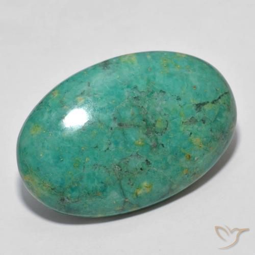 Turquesa Azul verde Natural 11.73ct, oval, Opaco