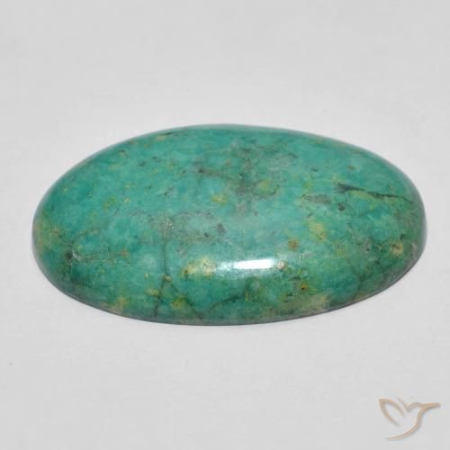 Turquesa Azul verde Natural 11.73ct, oval, Opaco