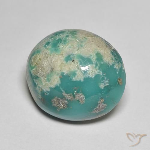 Turquesa Teal Claro Natural 11.33ct, oval, Opaco