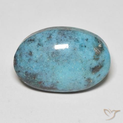 13.55ct Natural Azul-esverdeado Turquesa, oval, Opaco