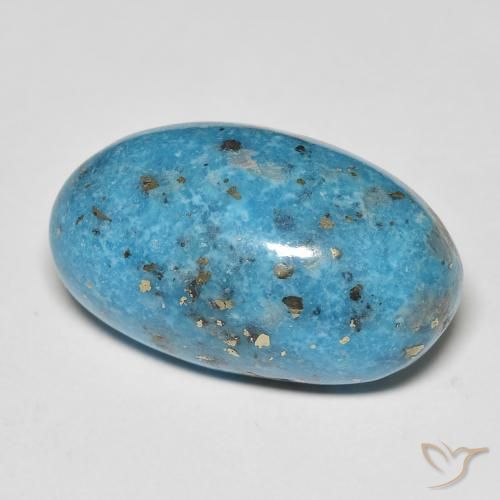 Turquesa Cerceta Natural 20.84ct, oval, Opaco