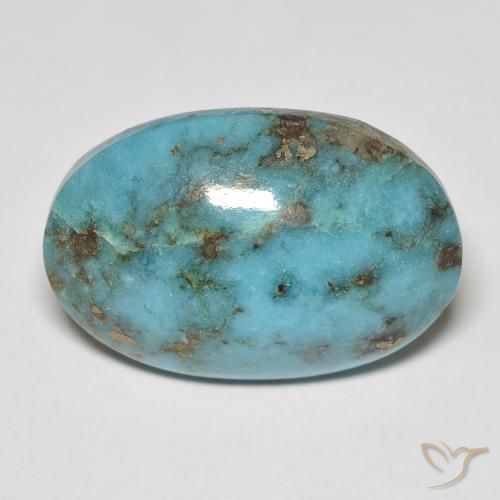 21.29ct Natural Cerceta Turquesa, oval, Opaco
