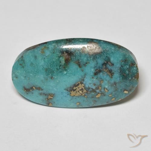21.59ct Natural Verde azulado Turquesa, oval, Opaco