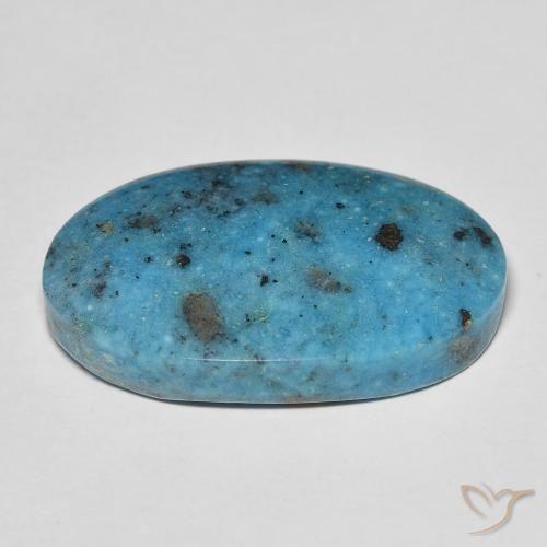 Turquesa Cerceta Natural 19.46ct, oval, Opaco