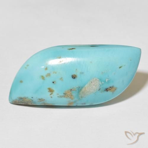 Turquesa turquesa natural 27,11ct, forma extravagante, opaco