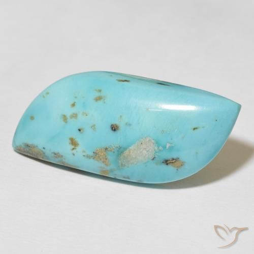 Turquesa turquesa natural 27,11ct, forma extravagante, opaco