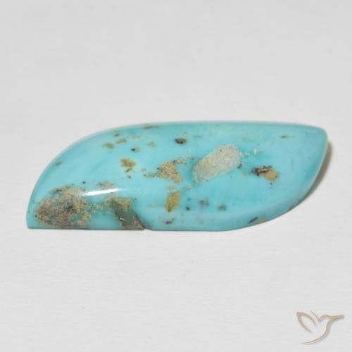 Turquesa turquesa natural 27,11ct, forma extravagante, opaco