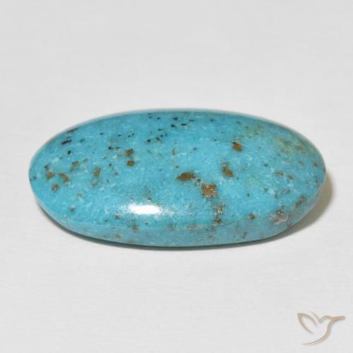 Turquesa Azul esverdeado Natural 22.58ct, oval, Opaco