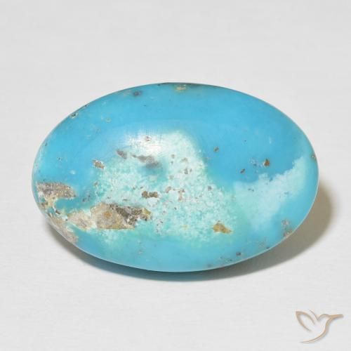 22.46ct Natural Azul-esverdeado Turquesa, oval, Opaco